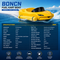 Bateau de surf océanique monoplace en fibre de verre haute résistance, étanche, avec moteur 2 temps, idéal pour les loisirs familiaux et le SUP Kart Craft.