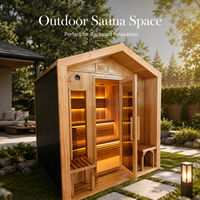 Cabine de sauna sur mesure OEM, sauna sec intérieur pour les soins de santé à domicile et la relaxation.