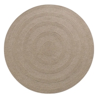 Large Grey Round Wool Area Rug Braided Wool Rug Carpet Floor Mats