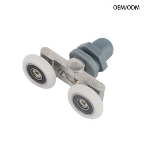 Jiateng Shower Room Roller <b>ABS</b> Nylon Fixed Pulley Round Hanging Mount Durable Accessory - Product Image 4