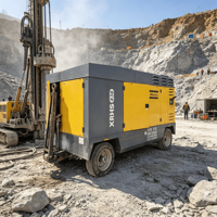 Compresseur d'air diesel haute pression d'occasion Atlas-Copco 836 20 bar 780cfm XRHS836 avec moteur CAT C9 à vendre