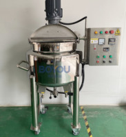 Cuve de mélange en acier inoxydable avec homogénéisateur chauffant pour la fabrication de shampoing, de savon liquide et de détergent