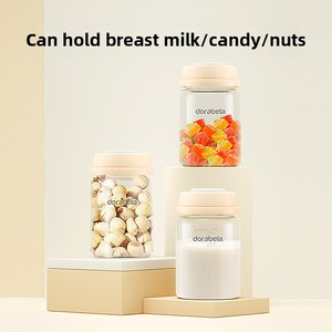 Bouteille de stockage de lait maternel en verre Dorabela avec connexion directe à large diamètre, modèle 6017, fabriquée en Chine continentale - Product Image 2