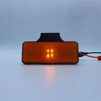 Bernsteinfarbener IP67 Wasserdichter LED-Stroboskop-Warnreflektor mit Halterung für LKW, Anhänger, Wohnmobil, Lastwagen, Transporter, 4x4