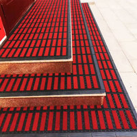 Revêtement de sol modulaire en PVC de qualité commerciale, moderne, réversible, lavable, emboîtable, à motif écossais, écologique, pour usage intensif intérieur/extérieur