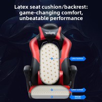 Chaise de jeu ergonomique inclinable pour bureau à domicile, dossier réglable, hauteur de siège ajustable, ordinateur, moderne et minimaliste