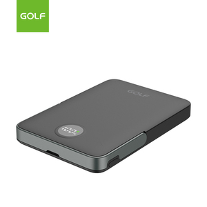 Fábrica al por mayor cargador móvil inalámbrico portátil PD 20W carga rápida LCD Digital Magn Power Bank 5000mAh con soporte - Product Image 4