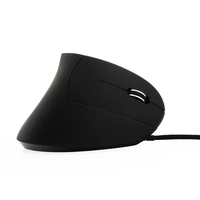 Mouse Optik Ergonomis Vertikal Berkualitas Tinggi dengan Kabel USB untuk Laptop PC - Stok Tersedia, Orientasi Tangan Kanan, Mouse 6 Tombol