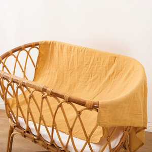 Happyflute No Moq 사용자 정의 대나무 편안한 신생아 랩 목욕 타월 포대기 아기 모슬린 포대기 담요 - Product Image 2