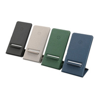 Support de chargeur sans fil à induction Qi 15W universel pliable pour bureau – Nouveauté, promotions de mariage, cadeau de bienvenue pour téléphone