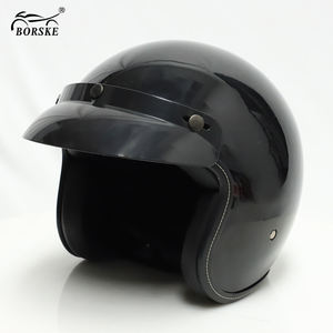 <span class=keywords><strong>Casque</strong></span> de moto personnalisé Borske, certifié DOT, ouvert, demi-visage, pour moto électrique, scooter - Product Image 1