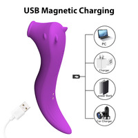 Adams Klitoris-Sauger Vagina-Vibrator Klitoris-Stimulator orale Nippel Sex-Spielzeug für Frau saugender Vibrator