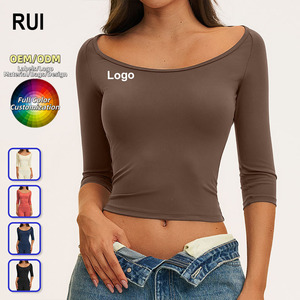 RUIQUWIN OEM – Nouveaux hauts courts de pilates pour femmes, sans coutures, ajustés, respirants, légers, pour le sport et le yoga, grandes tailles 4XL pour adultes - Product Image 1