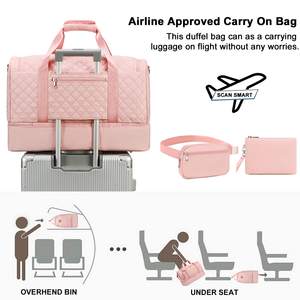 Muestra gratuita de bolsa deportiva, bolsa de hombro para fitness, gran capacidad, bolsa de viaje de corta distancia, bolsa para zapatillas de fábrica - Product Image 3