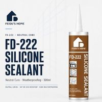 Scellant en silicone FD-222 300ml, résistant à la chaleur et au froid, colle imperméable pour l'étanchéité des fenêtres, des portes et des carreaux, intérieur et extérieur