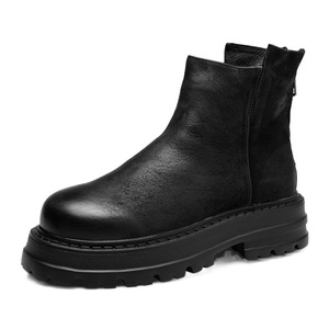 XINZI pioggia all'ingrosso peso leggero stivali in pelle nera altezza aumento spessa suola <span class=keywords><strong>donna</strong></span> uomini classici stivali in pelle Chelsea - Product Image 2