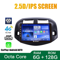 Untuk Toyota RAV4 2007-2012 Perangkat Headunit 10 Inci Double 2 Din Octa-Core Quad Stereo Mobil GPS Navigasi Radio Mobil Android