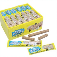 Biscuits gaufrettes semi-moelleuses personnalisées sous marque privée, bâtonnets de friandises chinoises sucrées halal, bonbons fourrés au chocolat artificiels