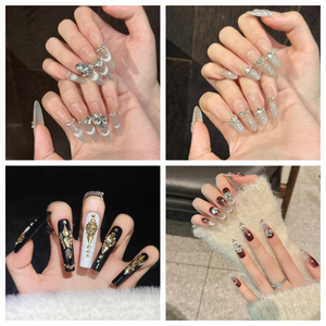 Lujo Ángel Cruz diseño prensa en las <span class=keywords><strong>uñas</strong></span> largo 3D hecho a mano alta calidad acrílico prensa en las <span class=keywords><strong>uñas</strong></span> al por mayor <span class=keywords><strong>uñas</strong></span> postizas reutilizables - Product Image 4