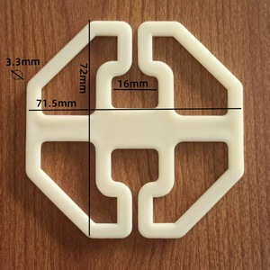 Auto Plastic Buckle 72mm Width 3.3mm Thickness Star Shaped Faceplate For <b>Car</b> Seat Cushion <b>Clips</b> PP Material - Product Image 1