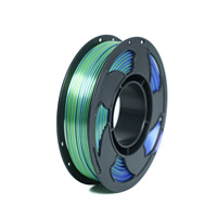 [0.25kg] Filamen PLA Sutra Dual & Tri Warna 1.75mm untuk Printer 3D, Filamen Bi-Warna 250g, Filamen Sutra Multiwarna PLA Kecepatan Tinggi