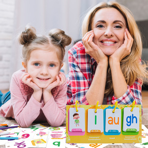 Tarjetas de aprendizaje fonético con soporte plegable para niños, tarjetas de aprendizaje de vocales y consonantes para material educativo, mayores de 3 años - Product Image 4