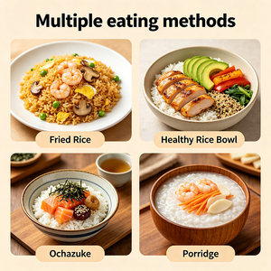 Arroz Instantáneo de Konjac al por Mayor OEM, Grano Desazucarado, Marca Privada, Alimento Deshidratado de Larga Duración 80g - Product Image 3