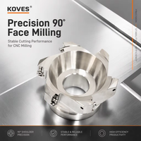 Fraise à face indexable Koves BAP400R-100-32-6T en acier rapide avec plaquette en carbure APMT/APKT1604