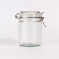 Tapas de Clip de Metal Galvanizado de Alta Calidad, Frascos de Almacenamiento Transparentes de 500 ml, 750 ml y 1000 ml para Conservas y Harina