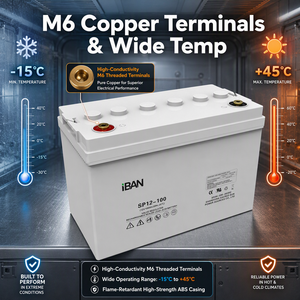 แบตเตอรี่สำรองฉุกเฉิน UPS คุณภาพดีที่สุด 12v 100ah แบตเตอรี่ตะกั่วกรดแบบปิดผนึก UPS Agm - Product Image 6
