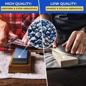 ที่ลับมีดหินลับมีด2ด้านแบบพรีเมี่ยมหิน1000/6000กันน้ำหินลับมีดกันลื่นหินลับคม - Product Image 4