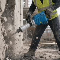Marteau de démolition 1240W Z1G-FF03-15, marteau électrique lourd, briseur de béton, marteau perforateur pour la construction