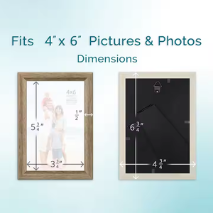 Cadres photo en plastique personnalisables pour décoration murale or argent marron 4X6 5x7 8X10 8.5x11 Cadres photo à la mode - Product Image 2