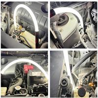 Lampe de travail LED flexible rechargeable TSINYE avec col flexible pour réparation automobile et garage