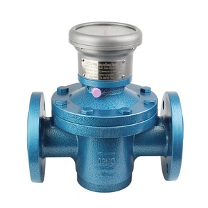 Analog Mechanical Diesel Engine Fuel Flow Meter with Oval Gear Stainless Steel Flanged Connection - Product Image 1