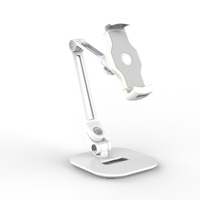 Support de tablette PC réglable à 360 degrés, antidérapant, en alliage d'aluminium + ABS, pour la maison et le bureau, 4,7-12,9 pouces, Ledetech Factory Good