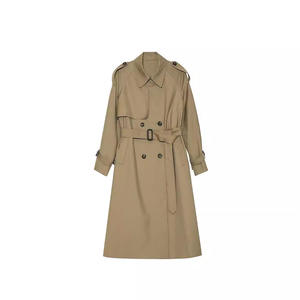 <span class=keywords><strong>Trench</strong></span> Coat pour <span class=keywords><strong>femme</strong></span> <span class=keywords><strong>mi</strong></span>-<span class=keywords><strong>long</strong></span> haut de gamme nouveau printemps automne - Product Image 5