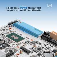 Carte mère NAS CWWK M6 avec processeur N150, LAN 10GbE RJ45, 6 baies Mini ITX, carte mère PC DDR5, 3 x emplacements NVMe, USB-C, carte serveur