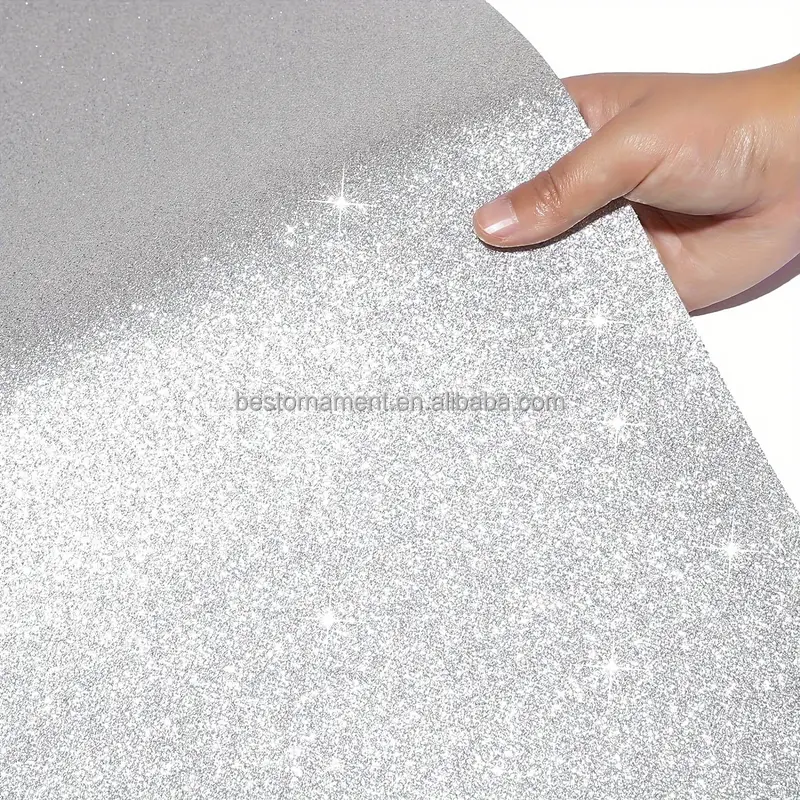Tappeto Corridoio Matrimonio 2x15FT - Con Paillettes Bianco Lucido, Per Cerimonie Indoor E Outdoor - Foto 4