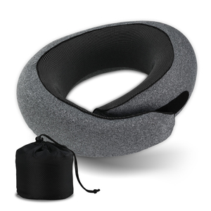 Almohada de Viaje con Soporte para el Cuello, con Logotipo Personalizado, Precio de Fábrica OEM, Lavable, en Forma de U, de Espuma Viscoelástica, para Avión - Product Image 5