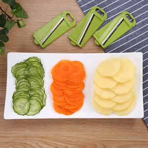 Râpe à Julienne Outils de cuisine <span class=keywords><strong>Trancheuse</strong></span> manuelle Coupe-légumes multifonction en acier inoxydable - Product Image 3