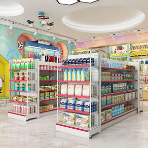 Estante de exhibición de supermercado de estantería de góndola de metal para tienda minorista de aperitivos y tienda de regalos - Product Image 4