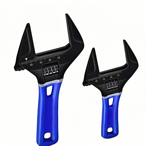 Clé ultra-fine à grande ouverture, manche court pointu, 5/6/8 pouces, type plat fin, clé à molette réglable pour espaces restreints - Product Image 1