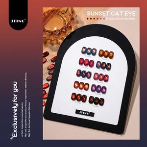 JTING Colección de Esmaltes en Gel Ojo de Gato Atardecer de Alta Pigmentación 10 Colores, Esmalte en Gel Magnético 3D Efecto Lente Atardecer Dorado, Libre de TPO/HEMA, OEM ODM - Product Image 5