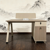 Bureau de travail et poste informatique contemporains, mobilier de bureau, ensemble bureau et chaise pour employés