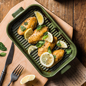 Plateaux de cuisson rectangulaires modernes personnalisés, ustensiles de cuisson <span class=keywords><strong>en</strong></span> céramique, grès, gâteau, pain, <span class=keywords><strong>plat</strong></span> de <span class=keywords><strong>four</strong></span> - Product Image 6