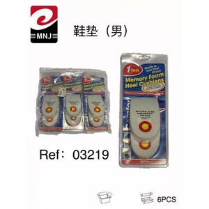 Mnj Memory Foam Heel Cushions Men's 1 Pair Reduces Pressure Maximum Comfort - Product Image 3