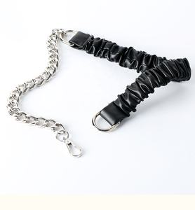 เข็มขัดโซ่หนังนิ่มสำหรับผู้หญิง, เข็มขัดยืดเอวอุปกรณ์เสริมสำหรับเสื้อโค้ทและกระโปรง - Product Image 2