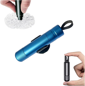 Kit d'outils d'urgence portable 2-en-1 pour brise-vitre de <span class=keywords><strong>voiture</strong></span> et coupe-ceinture de sécurité pour terre et eau - Product Image 1