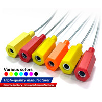 Sello DE SEGURIDAD desechable Sello de cable de plástico Sello de cable tipo tensión a prueba de manipulaciones